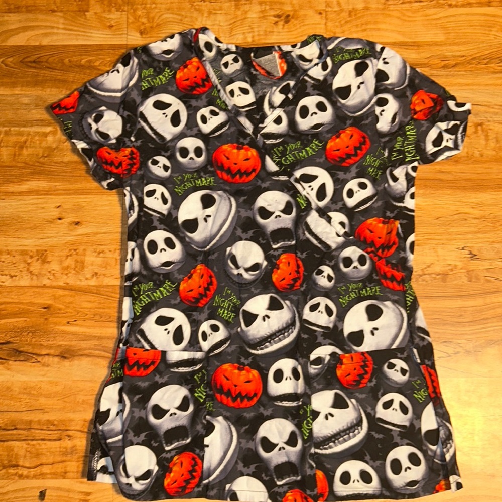 Size small scrub top